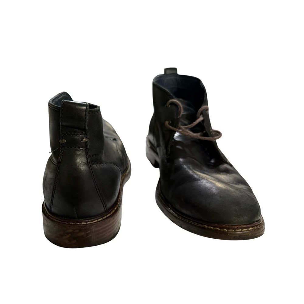 Cole Haan Men's Black Leather Boots - Picture 3 of 5